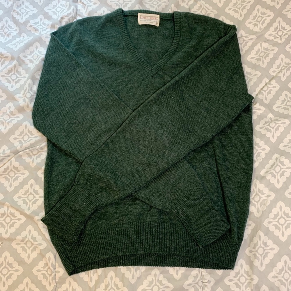🍓Vintage Lord Jeff Forrest Green Sweater